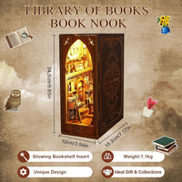 CRIOLPO DIY Miniature Dollhouse - Library - image 4
