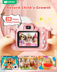 KOKODI Kids Camera Toy Digital Camera for Kids - Unicorn-Pink - image 3