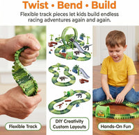 Dinosaur Race Track Toys for Boys 3-5 - T-Rex Giant Loop Dinosaur Race Track Set - image 4