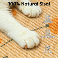 FUKUMARU Cat Scratcher Mat - Flower-1 Pack-23.6 x 15.7 Inch - image 3