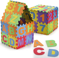 Suwimut foam play mat with 36 colorful alphabet and number interlocking tiles - view 4