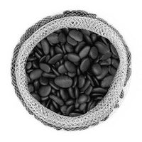 Royal Imports 5LBS River Rocks Decorative Ornamental Pebbles, Garden Landscaping Stones, Natural Gravel Filler for Plants, Vases, Succulents, Home Decor, Arts, Crafting, Animal Habitat - Medium Black
