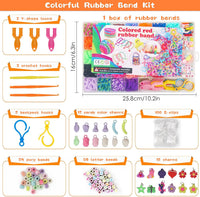 Loom Rubber Band Bracelet Kit, 3000+ 30-Color, Storage Case - Multicolor 3000+ - image 3