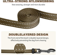 Kazazoo Hands-Free Dog Leash Adjustable Length 5-8 Ft - Brown / M - image 4