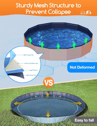 Meowant Extra Large Dog Pool Foldable 97'' - XL-63'' × 12'' - image 2