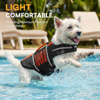 XS adjustable dog life jacket with rescue handle, D-ring and reflective straps - view 4