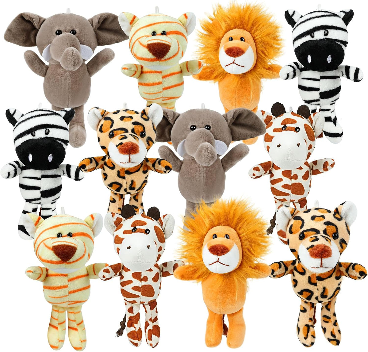 12 Pack Small Stuffed Animals Bulk - Standing 12 pcs