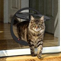 Cat Door for Screen Door, Lockable Magnetic Flap - Extra Large