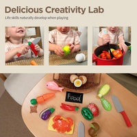 GILOBABY Kids Play Kitchen Accessories - Red - image 2