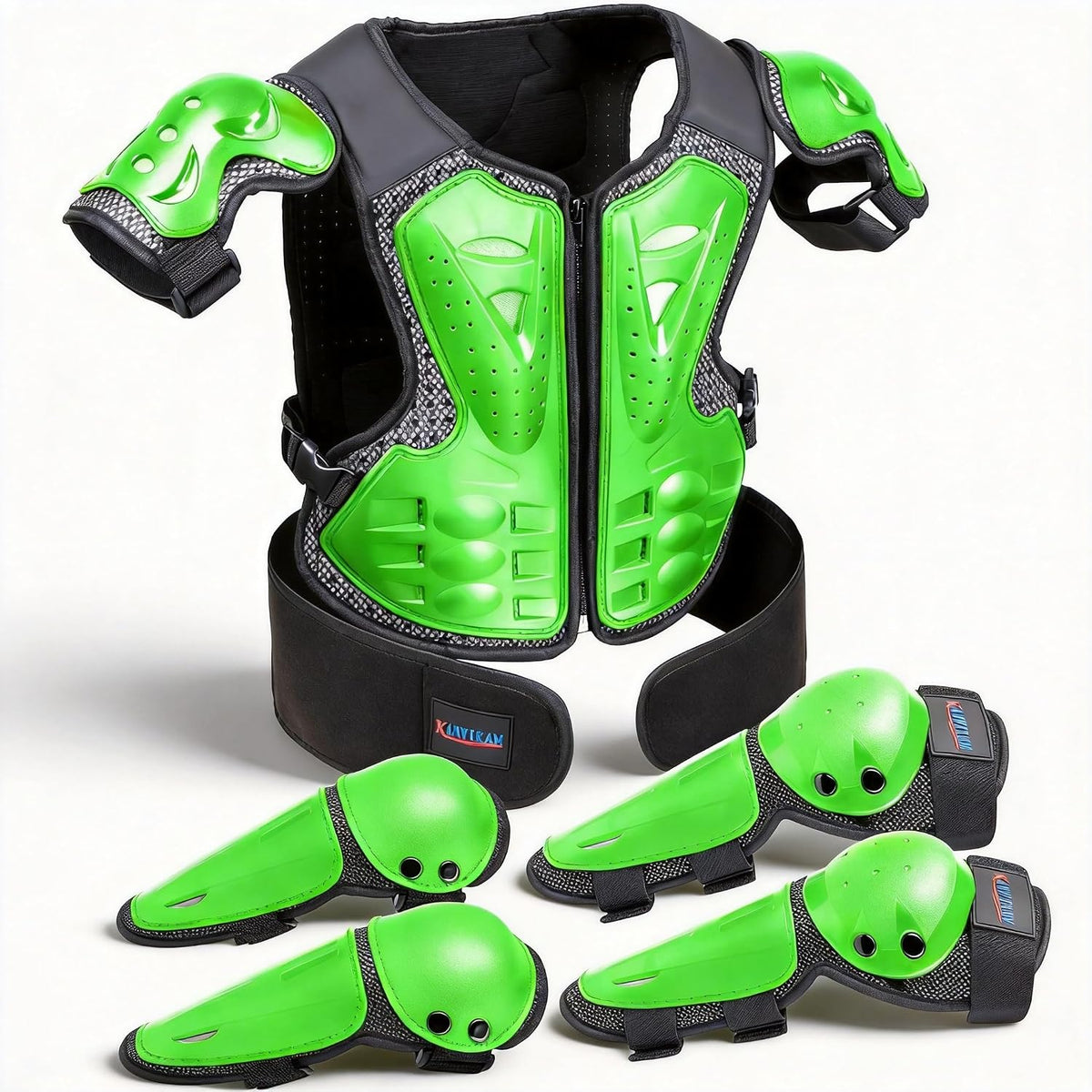 DBaoXiaoMu kids dirt bike gear armor vest suit with chest, back, knee and elbow protection - view 7