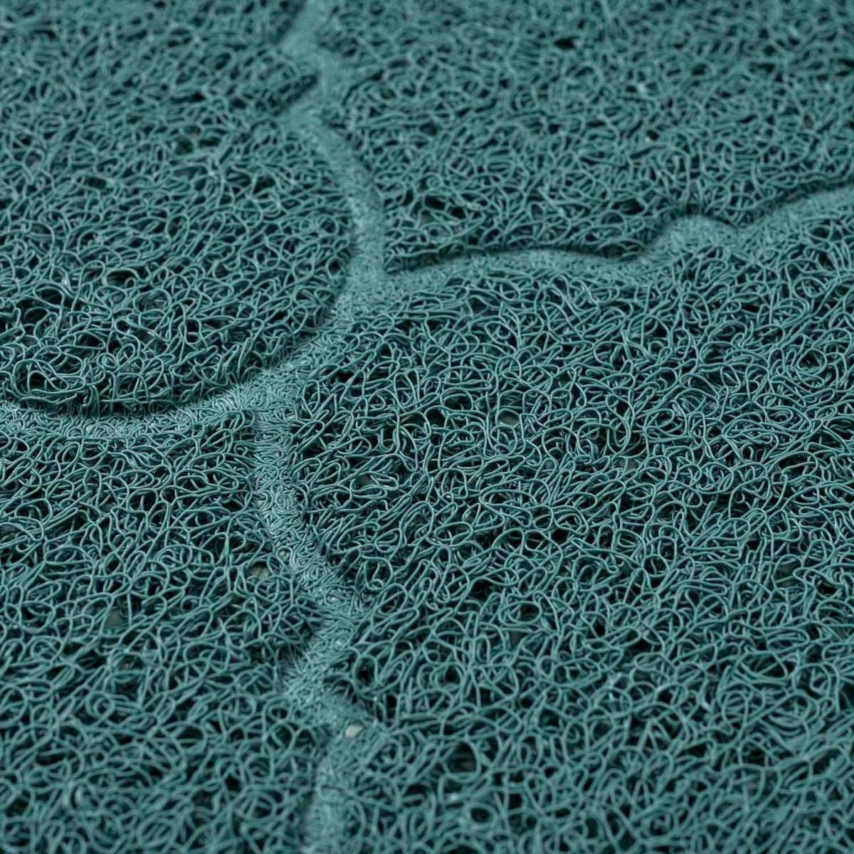 Cat Litter Box Mat, Kitty Premium PVC Pad, Durable Trapping Rug - #10 Celadon Green / Medallion/47 x 36 Inch - image 2