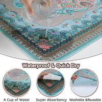Aitmexcn Washable Pee Pads for Dogs Large, 2 Pack, 54" x 54" Boho Reusable Puppy Pads, Dog Playpen Mat, Super Absorbent Dog Pads, Leakproof, Waterproof Dog Training Pad, Dog Crate Pad, Whelping Pads