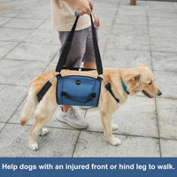 COODEO Dog Carry Sling, Emergency Backpack Pet Legs Support & Rehabilitation Dog Lift Harness - Blue / X-Large - image 4