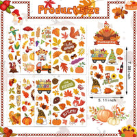 DUJAA 640-piece fall stickers for kids with pumpkins, leaves and scarecrows - view 11