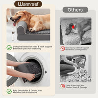Orthopedic Large Dog Bed，Washable Dog Couch for XL Senior Dogs – Essentials for Dogs - Dark Grey / 48"L x 35"W x 8"Th - image 2