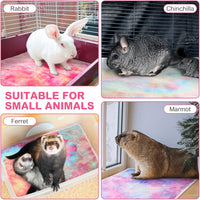 4 Pack Self Heating Cat Pad Self Warming Dog Mat, Heart - Tie Dye / 16 x 20 Inches - image 3