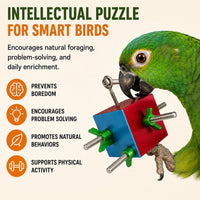 Bird Toys for Large Birds Stainless Steel Bird Toy with Traveling - Box - image 2