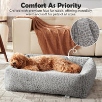 JOEJOY Cute Dog Bed Medium Size Dog - Grey / S PLUS (25"x21"x7") - image 3
