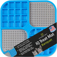 Hyper Pet IQ Treat Lick Mat for Dogs & Cats - Medium / Blue/Grey