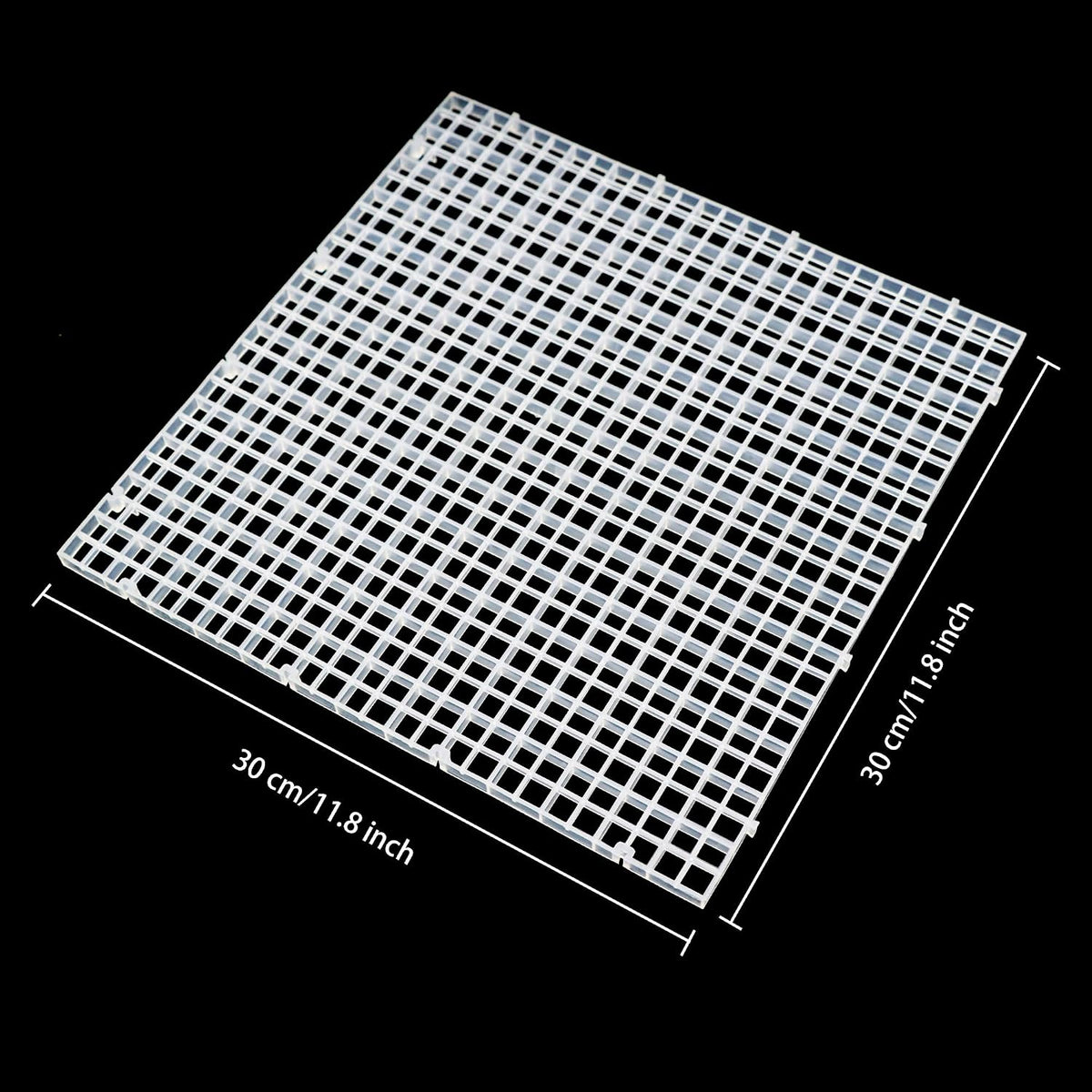 Aquarium Fish Tank Divider Plastic Egg Crate Filter Bottom Tray - L 6pcs - image 4
