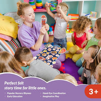 CHEFAN Felt Board for Toddlers, Felt Story Board - Old Mcdonald Had a Farm - image 2