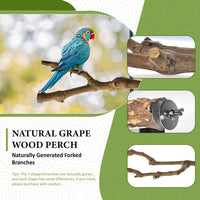 8pcs Natural Bird Perches for Cage - 8pcs-25cm - image 2