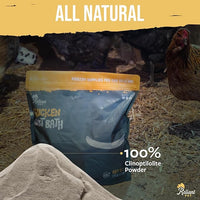 Chicken Dust Bath - 7lbs, Made in USA Natural Dust Bath for Chickens - Ideal Chicken Dust for Bath Tub Mix - Poultry Dust Powder for Chicken Coop