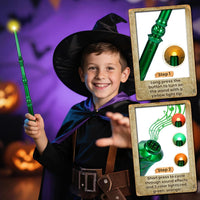 KingVows Light Up Magic Wizard Wand with 4 Color Lights & Sound - Green - image 2