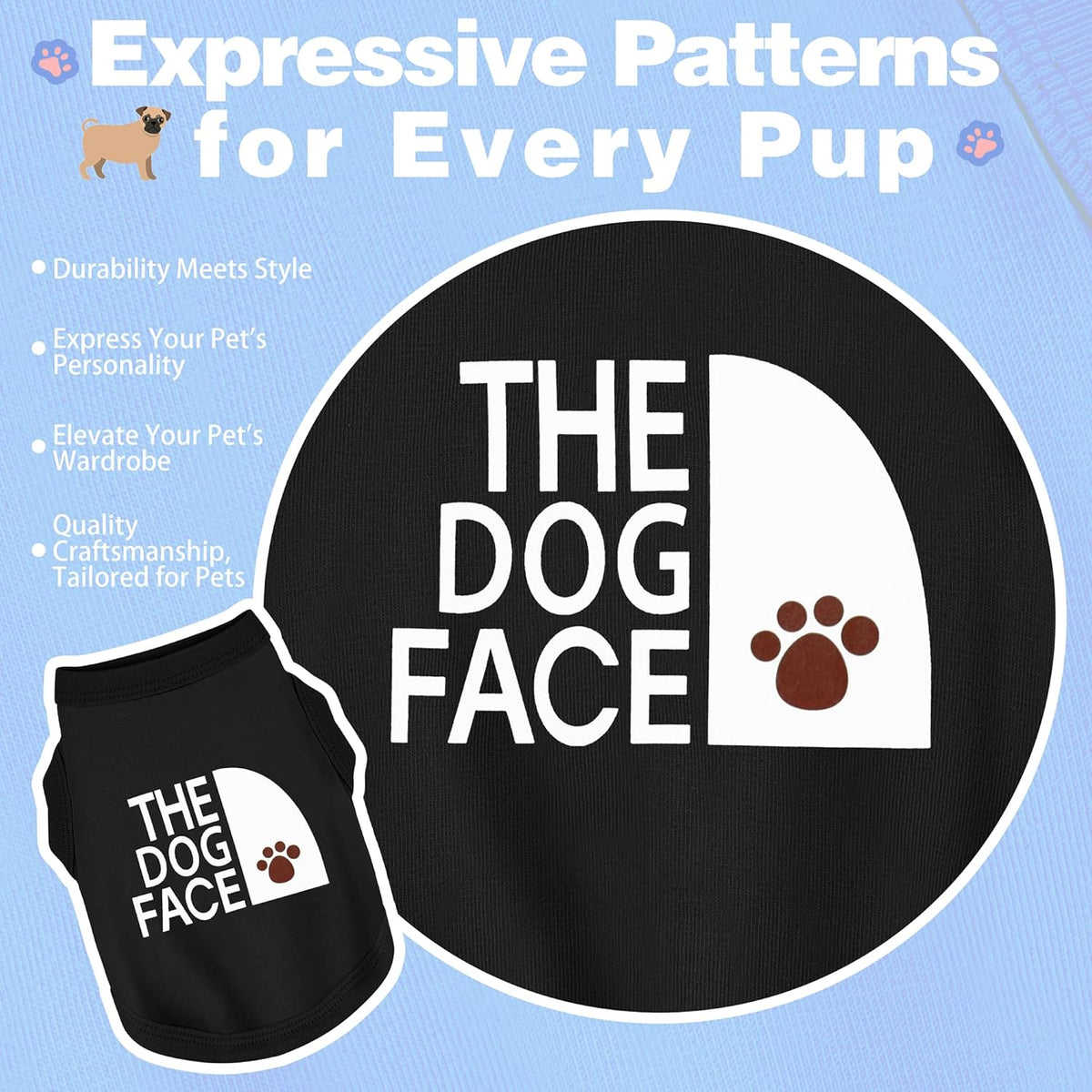 Personality Canine Attire: Soft - L-(15~23lb) | Chest(~20") / Grey - image 3