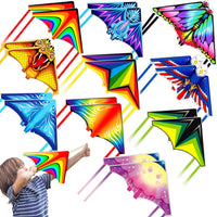 Tcvents mini finger launcher kites for kids with rubber band launchers in bright prints - view 4