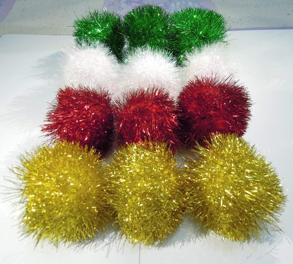 Bushy Sparkle Ball Cat Toy - 8 Pack - image 4