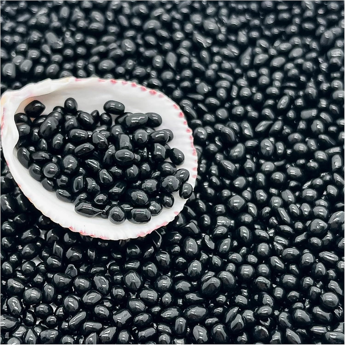 BXI 2.2 Lbs Small Aquarium Substrate Gravel Sand - Black Glass Sand / 2.2 lbs, 0.04''-0.12''(Mini)