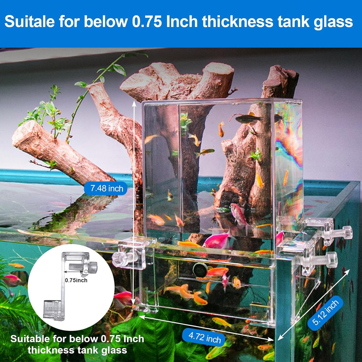 Negative Pressure Aquarium Fish Tank Cool Fish Tank Aquarium Water - image 2
