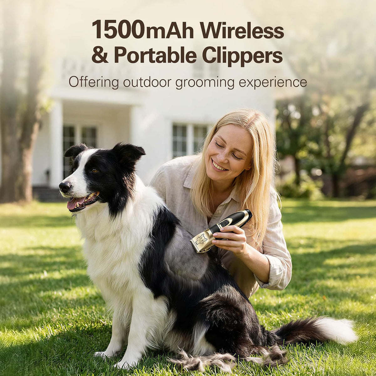 Highdas Dog Clippers for Grooming Low Noise - Grey - image 3