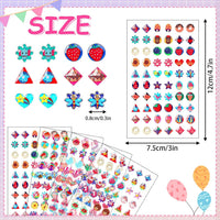 AUGSUN 240 Pcs Halloween Stick on Earrings for Little Girls – Fun for Kids & Family - Regular Style - image 2