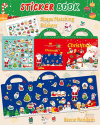 Benresive Reusable Sticker Book, Travel Stickers for Kids - Christmas - image 2