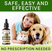 Liquid Herbal Cleanse for Cats and Dogs - Homeopathic Control for Pets of All Breeds and Sizes - Puppy and Kitten - USA-Sourced Ingredients - Preventative or Reactive - 2oz