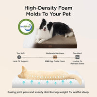 Bedsure ComfyFleece Large Dog Bed for Crate with Washable Cover - 41x27x3.3 / Coffee & Cream - image 3
