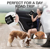 KEWIXY Insulated Dog Travel Water Bottle with Detachable Bowls - Black:Dogs Better / 32 Oz - image 4