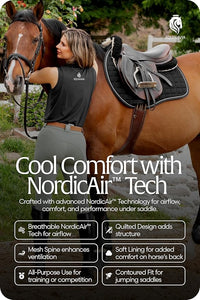 Equinavia Svalbard NordicAir™ Tech All Purpose Saddle Pad | Breathable Micromesh | Contoured Shape