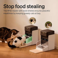 PETLIBRO RFID Automatic Cat Feeder, Collar Tag-Activated Personalized Meals, 5G&2.4G Wi-Fi Programmable Cat Food Dispenser with Cats Recognition & Diet Tracking for Multi-Pet Homes and Different Diets