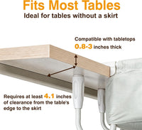Extra-Sturdy Cat Desk Bed for Large Cats 50lbs Desk Cat Bed Attachment – Essentials for Cats - White - image 4