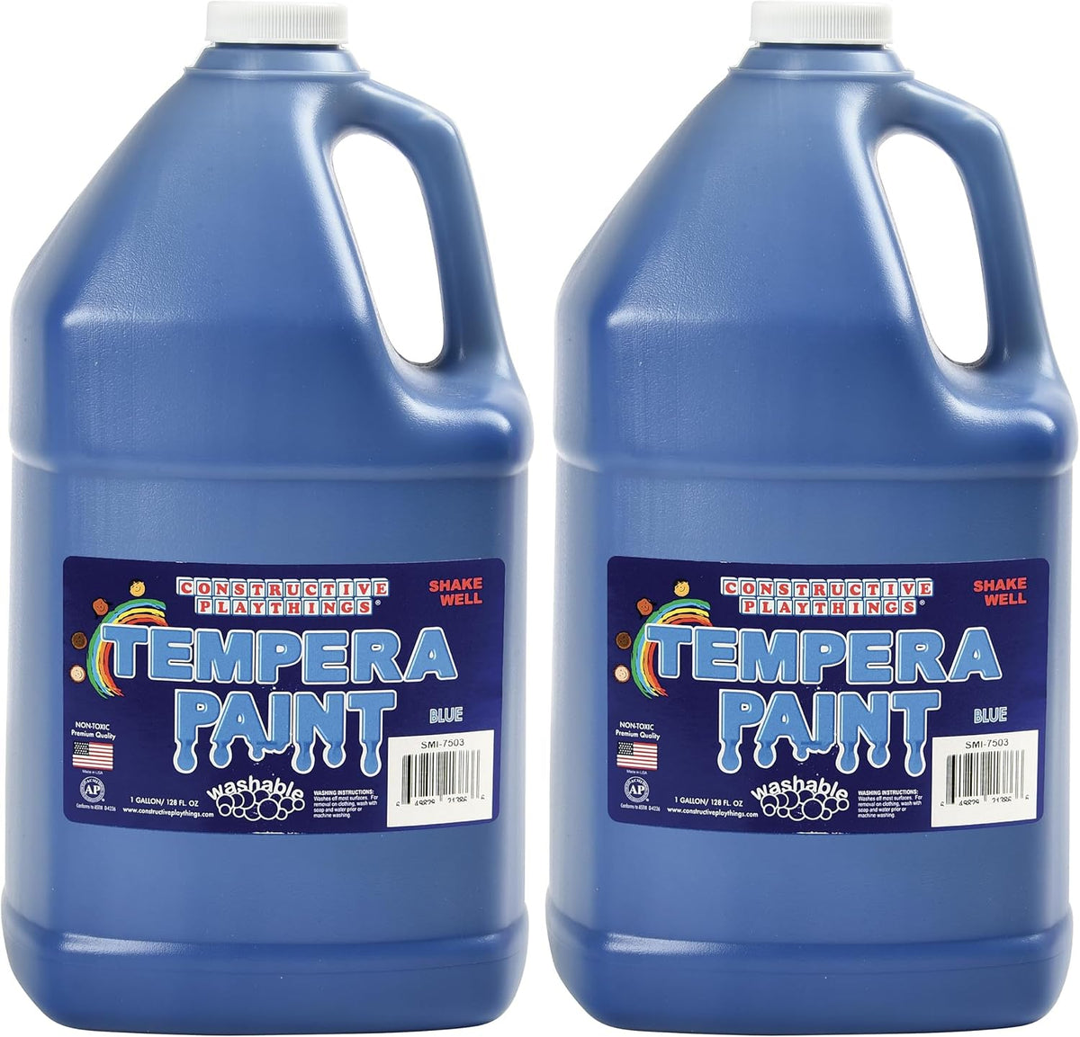 Constructive Playthings washable tempera paint for kids, 128 fl oz bottle - view 3