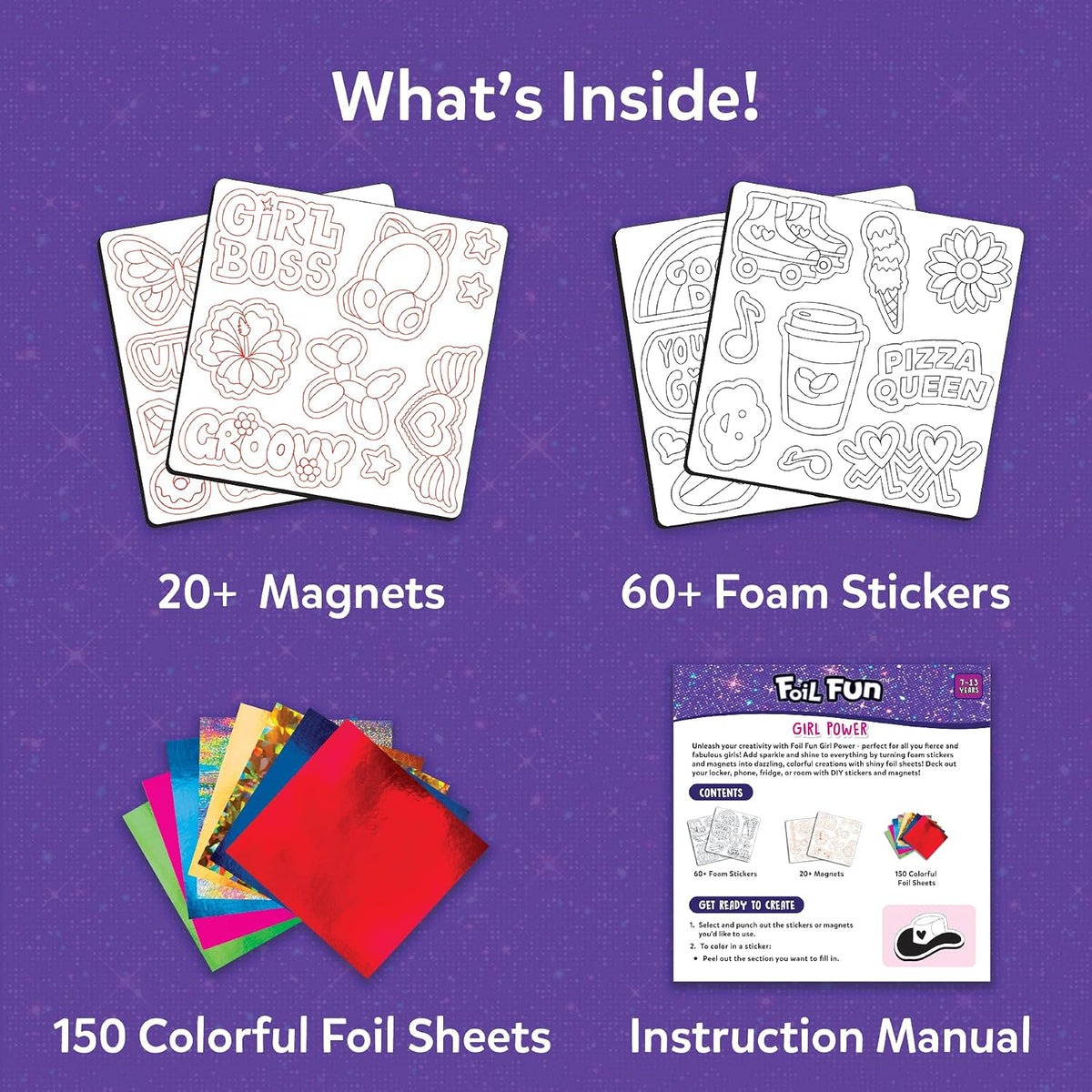 Skillmatics Foil Fun Unicorn & Princesses, Foil Art & Craft - 6. Girl Power - image 2