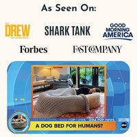 Plufl, The Original Human Dog Bed for Adults, Kids, and Pets. As Seen on Shark Tank. Comfy Plush Large Bean Bag with Memory Foam, Machine Washable, and Durable. Perfect nap and Floor Bed - Pink