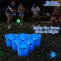 Olsa giant yard pong outdoor game with 12 plastic buckets, 4 balls and carry bag - view 14