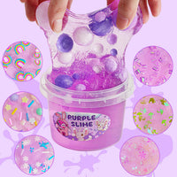Astronaut Galaxy Slime for Kids, Big Slime Bucket with Clay - Purple Slime - image 2