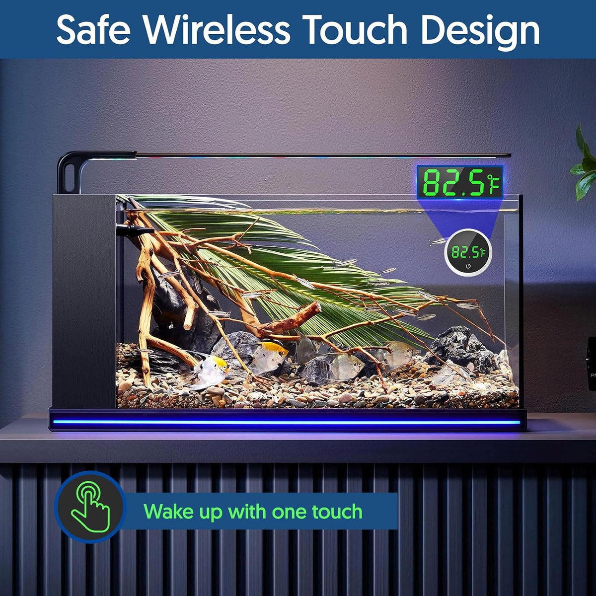 Fish Tank Thermometer Aquarium Thermometer Wireless Touch Stick - White - 1 Pack - image 2