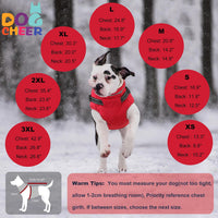 Dogcheer Dog Coat with Harness - Red / XXX-Large(Chest:42.9"Back:26.8" Neck:26.8") - image 3
