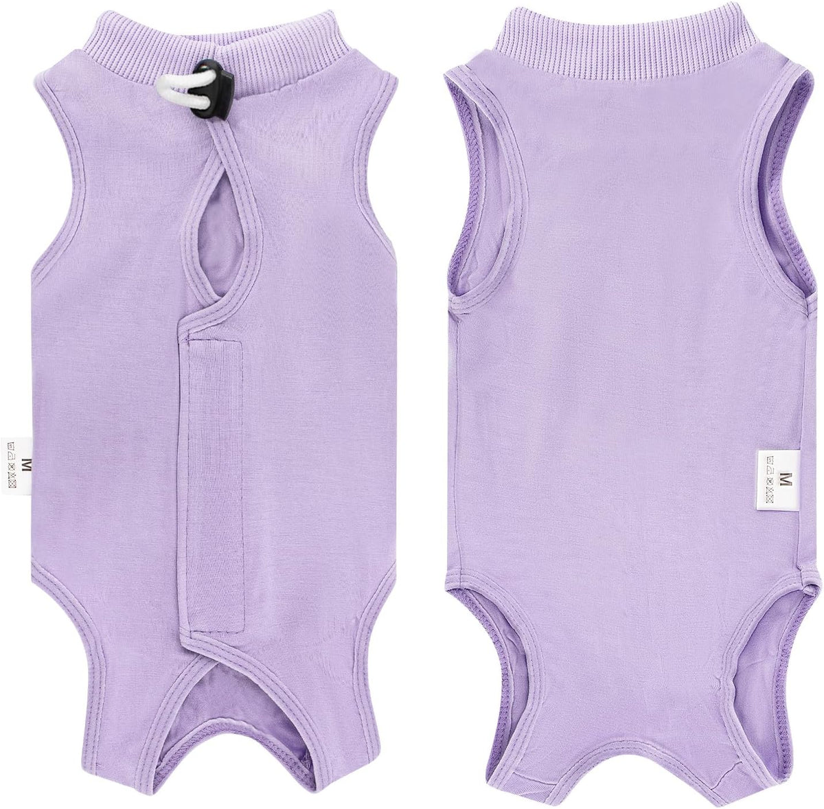 Cat Recovery Suit for Abdominal Wounds Cat Onesie After Surgery Female – Essentials for Cats - Purple / Medium - image 3
